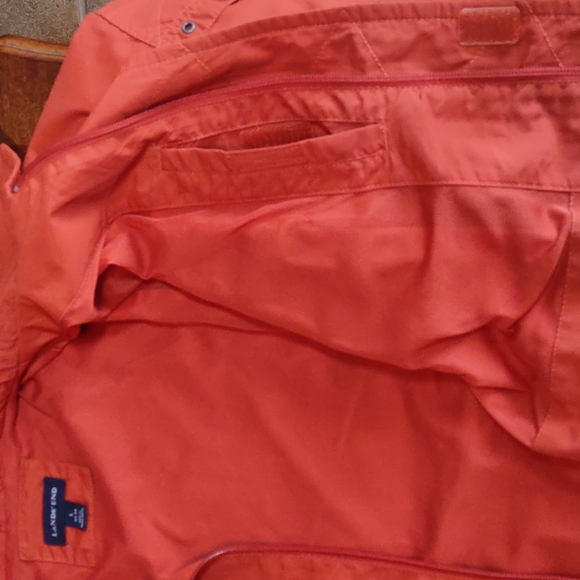 Lands' End Nylon Windbreaker Style Utility Jacket. - Picture 13 of 13